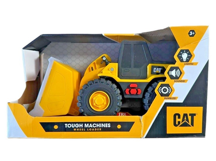 CAT Caterpillar Construction Tough Machines Toy Wheel Loader Lights & Sounds NIB