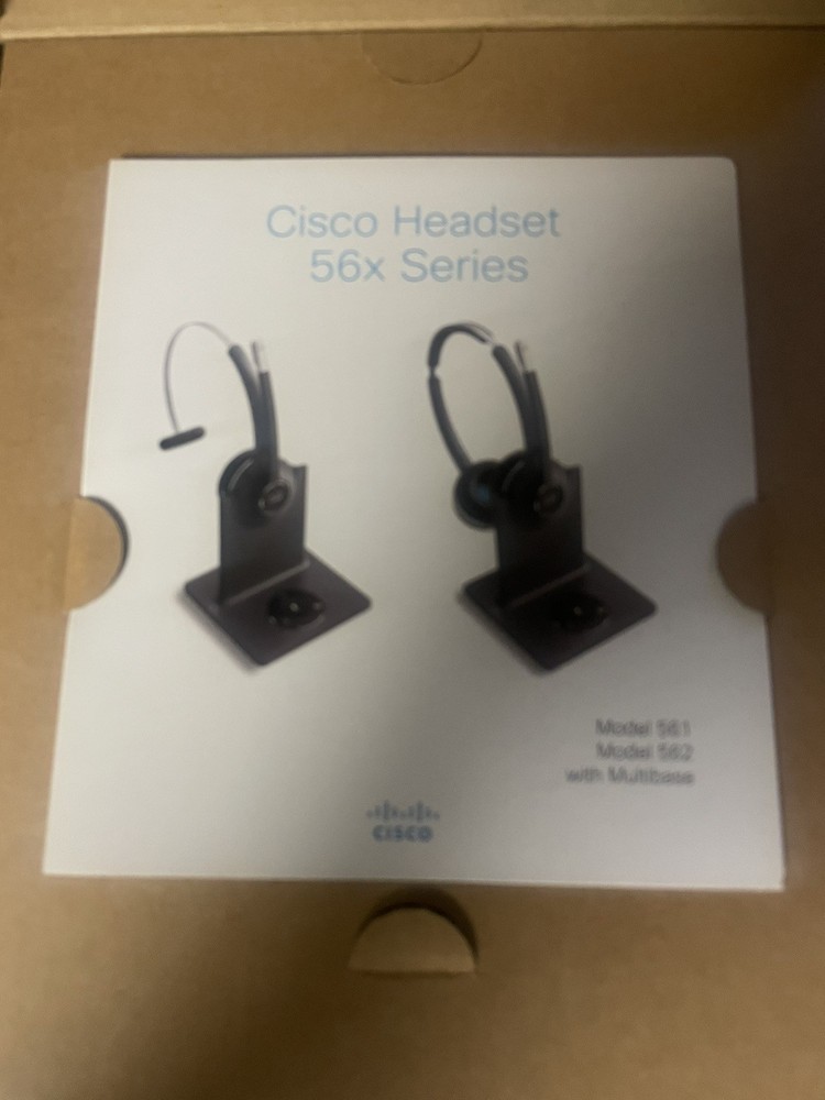 Cisco Headset 56x Series. Model 561 with Multi Base station Single On-Ear .