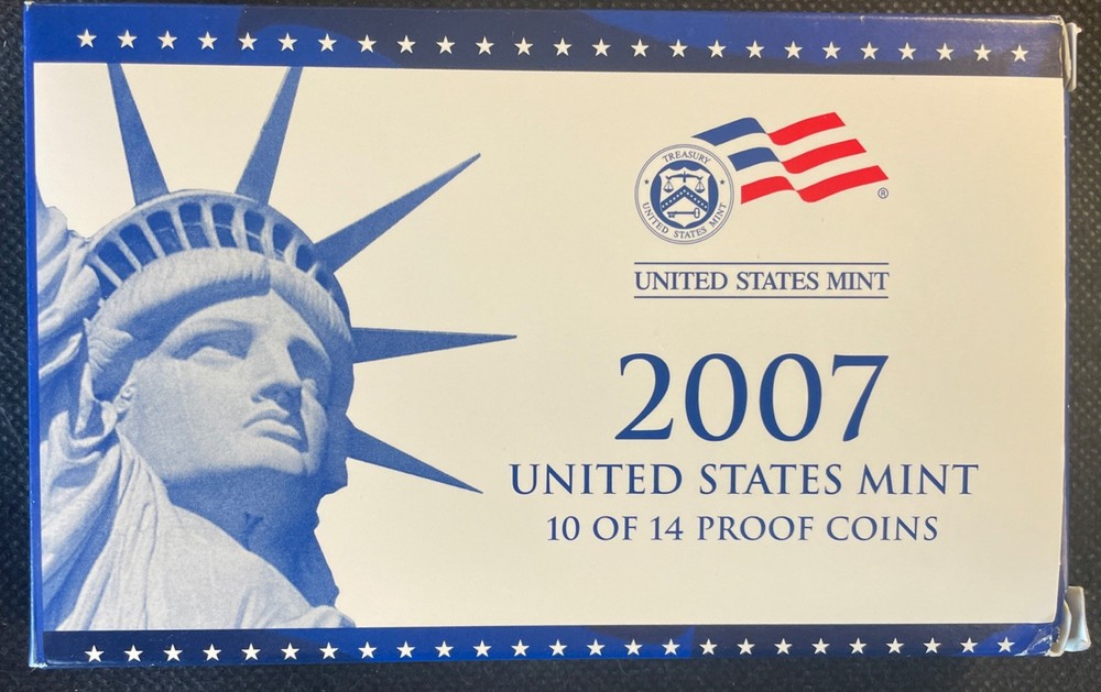 2007 Clad Proof Set U.S. Mint Original Government Packaging OGP COA(SC1125-171)