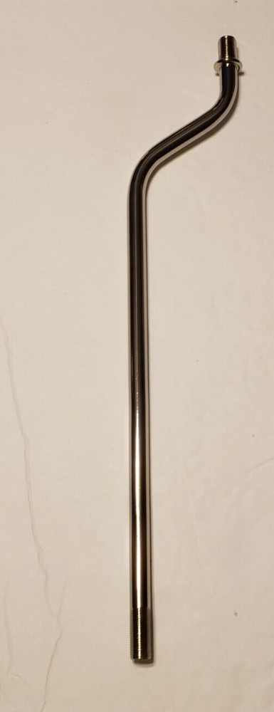 10" FIGURINE 2" OFF SET LAMP PIPE NICKEL PLATED FINISH 1/8IP THREAD PIPE10NG