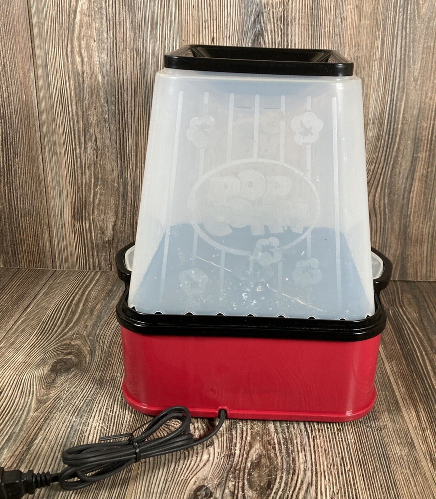 Nostalgia Electrics Stirring Popcorn Maker Theater style Bucket Lid, Manual Work
