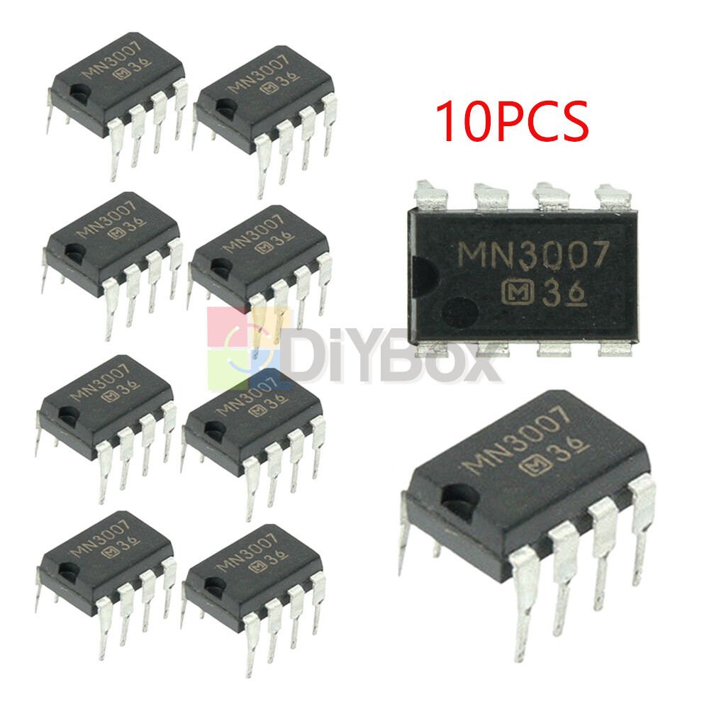 10Pcs MN3007 DIP-8 MN 3007 GUITAR DELAY EFFECTS PEDAL CHIPS IC