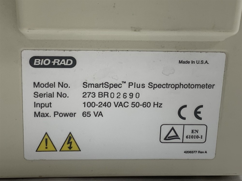 Bio-Rad BioRad SmartSpec Smart Spec Plus Lab UV/Visible Spectrophotometer PARTS