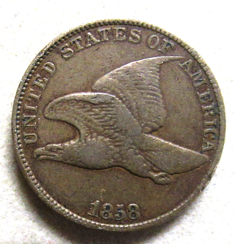 1858LL Flying Eagle Cent                SJ21
