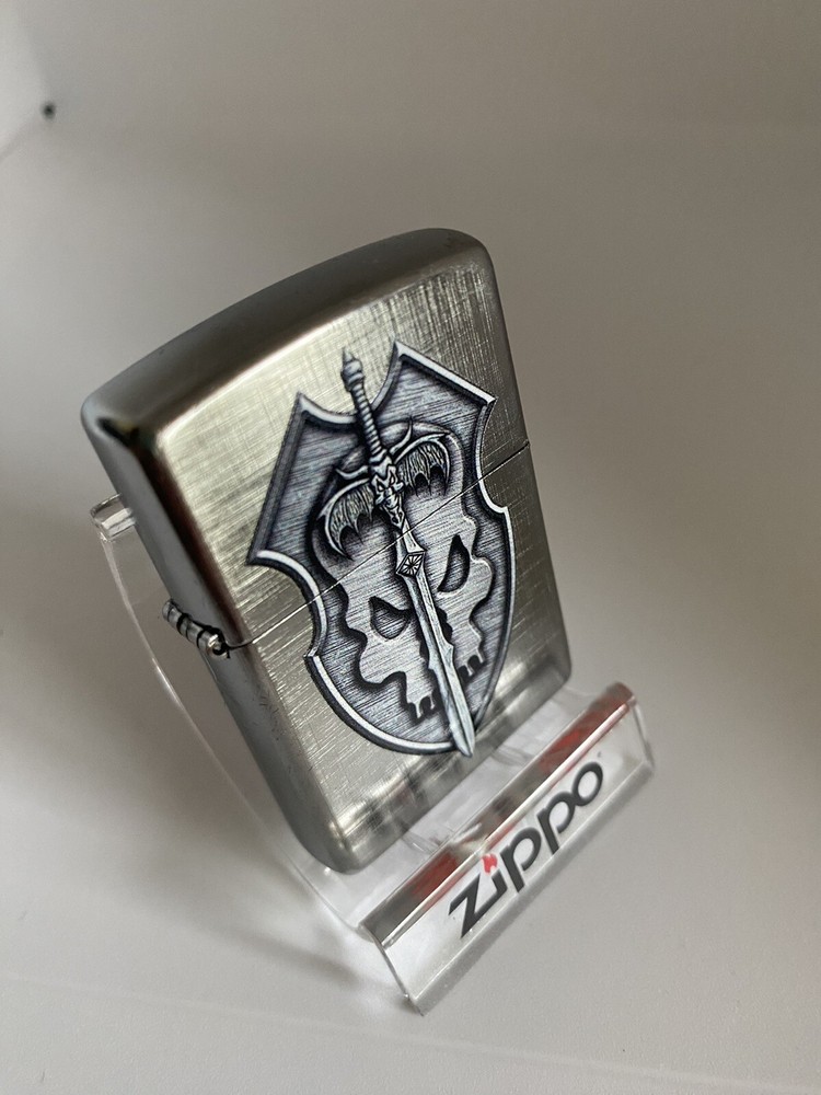 Zippo Medieval Mythological On A 2022 Linen Design Lighter