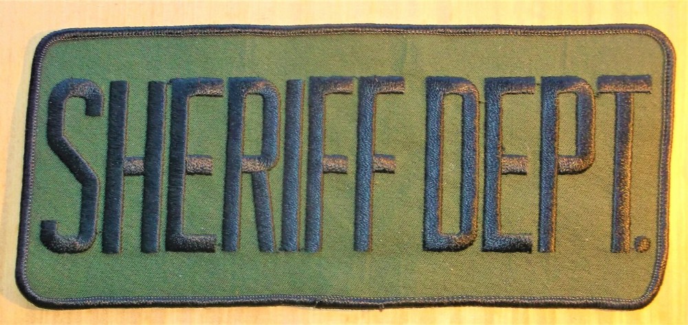 GEMSCO NOS Vintage Patch SHERIFF DEPT. JACKET PATCH & SWAT RCCKERS - 3 PC. SET