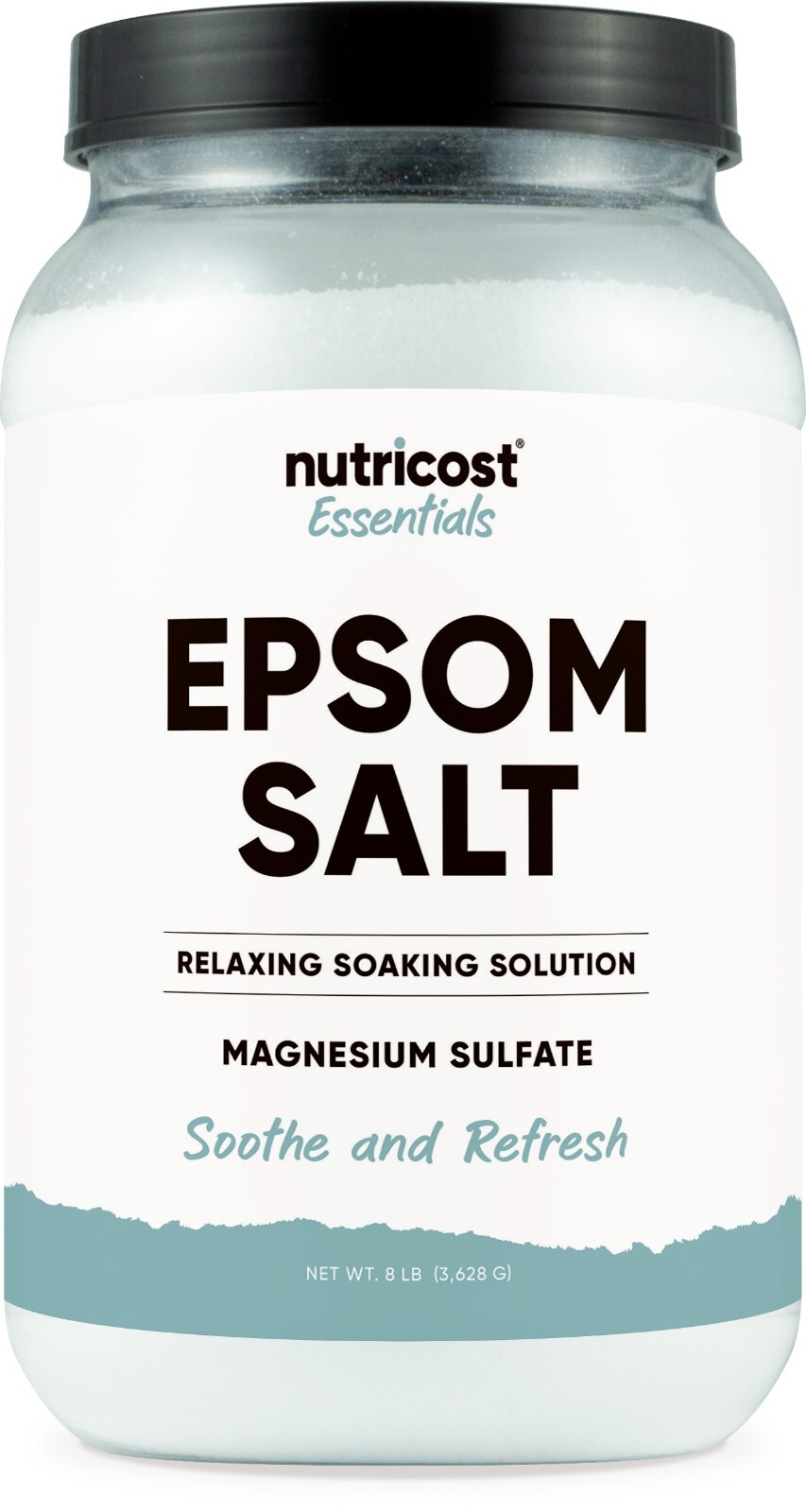 Nutricost Essentials Pure Epsom Salt 8 LBS (100% Pure Magnesium Sulfate)