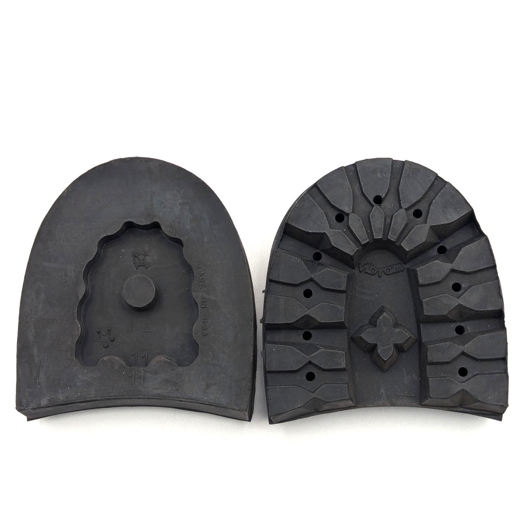 Vibram 100 Montagna Heels SBR Solid Size 11 Rugged Outdoor 1 Pair Black