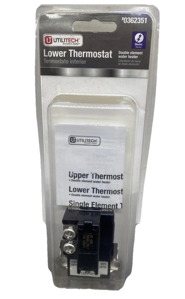 New Utilitech 0362351 Lower Thermostat Double Element Electric Water Heater {VV}