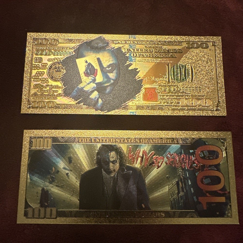 Iconic Heath Ledger  Jokers Novelty Bill RARE