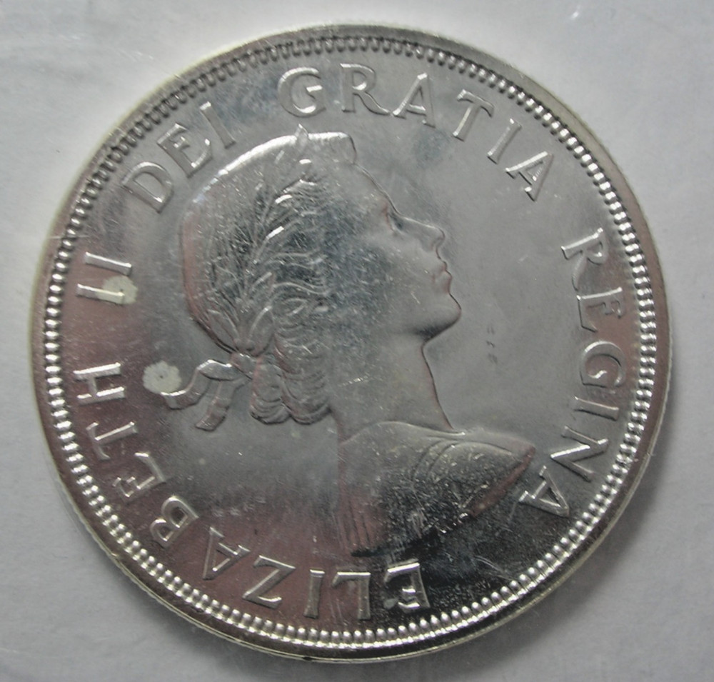 Charlottetown Canada Centennial Silver Dollar 1864-1964