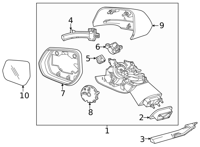 Genuine GM Mirror Cover 42827166