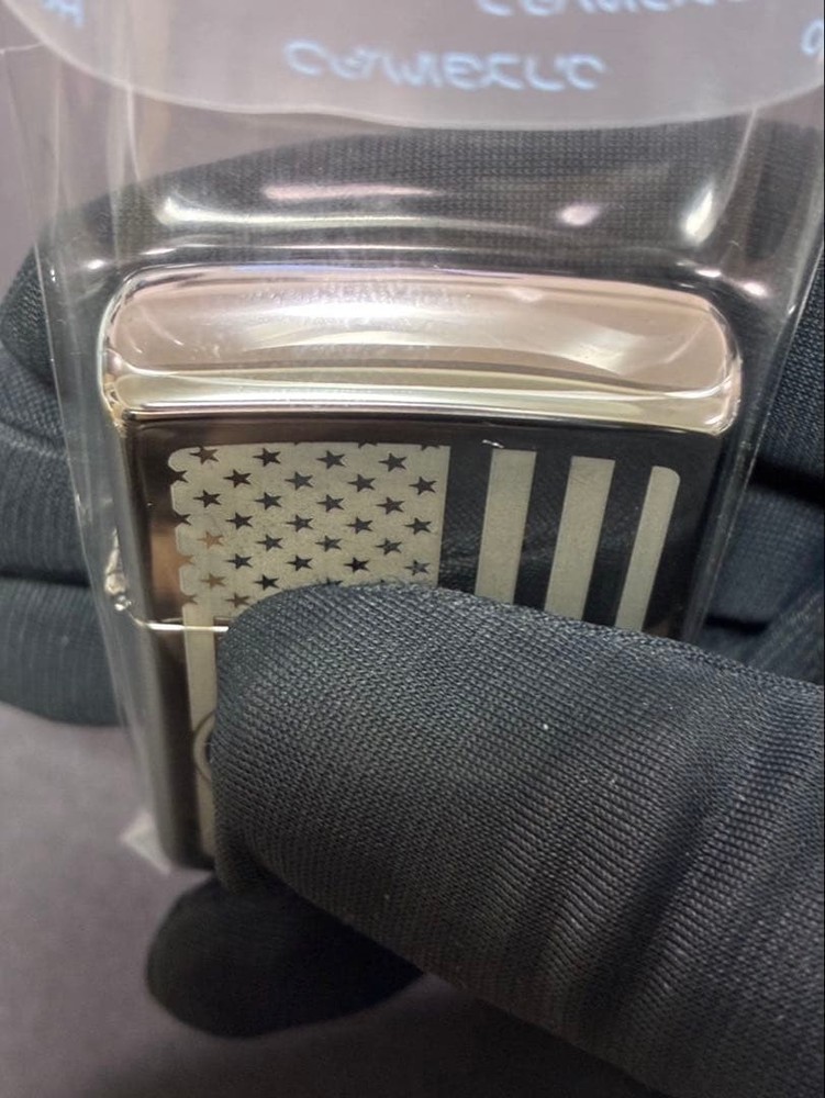 Zippo USS RONALD REAGAN CVN 76 Silver One Sided Processing Lighter Regular Japan