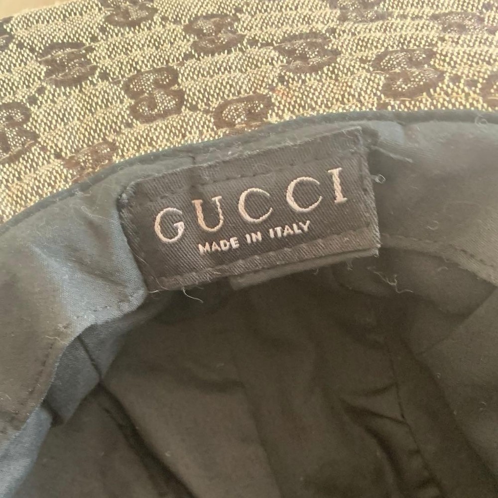 Gucci Bucket Hat Gg Pattern Brown Women'S