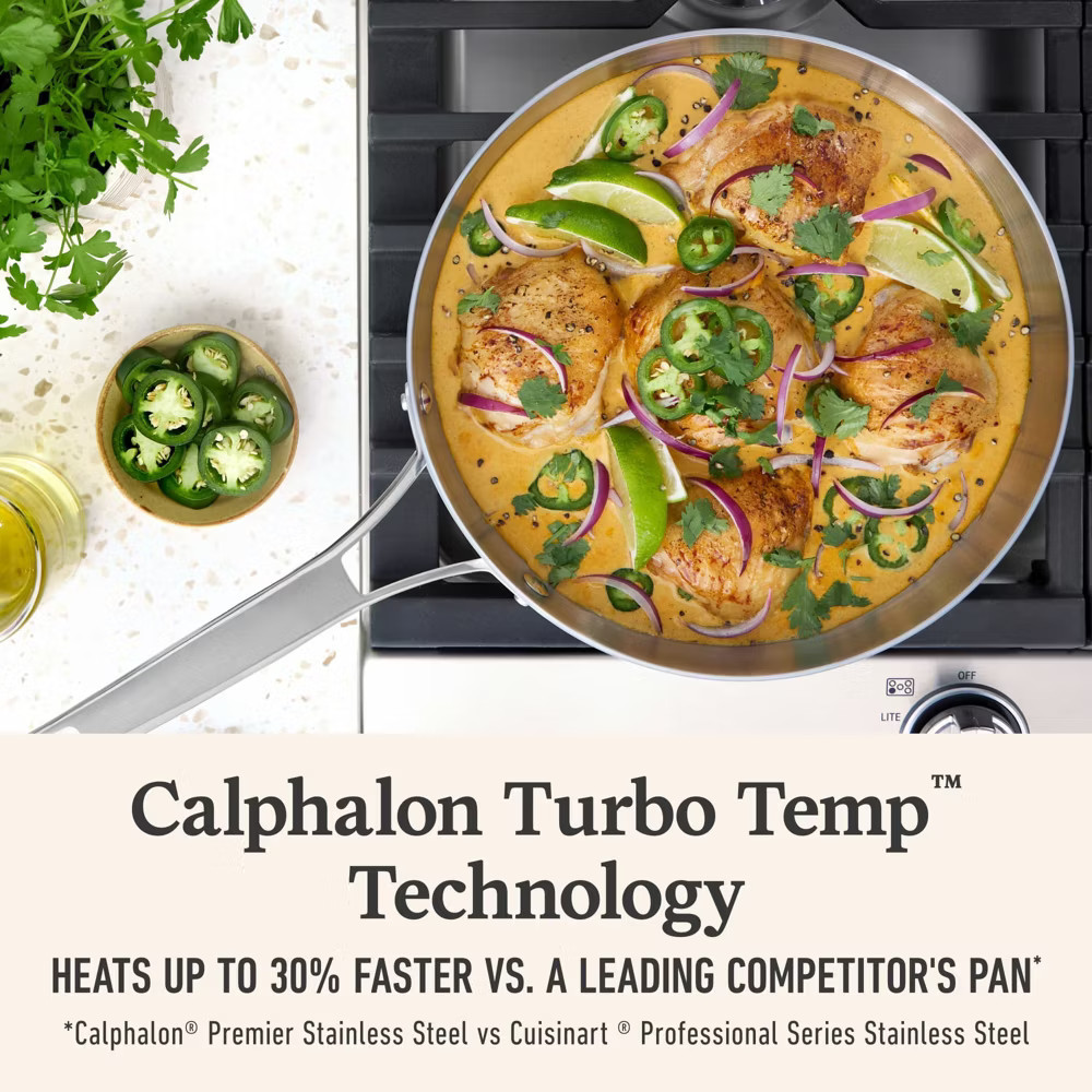 Calphalon 10" Premier Stainless Steel Fry Pan