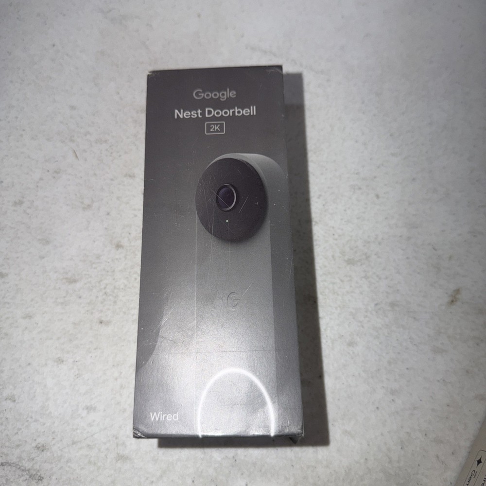 Google Nest Doorbell Wired 3rd Generation Hazel 2K HDR 166° FOV Open Box