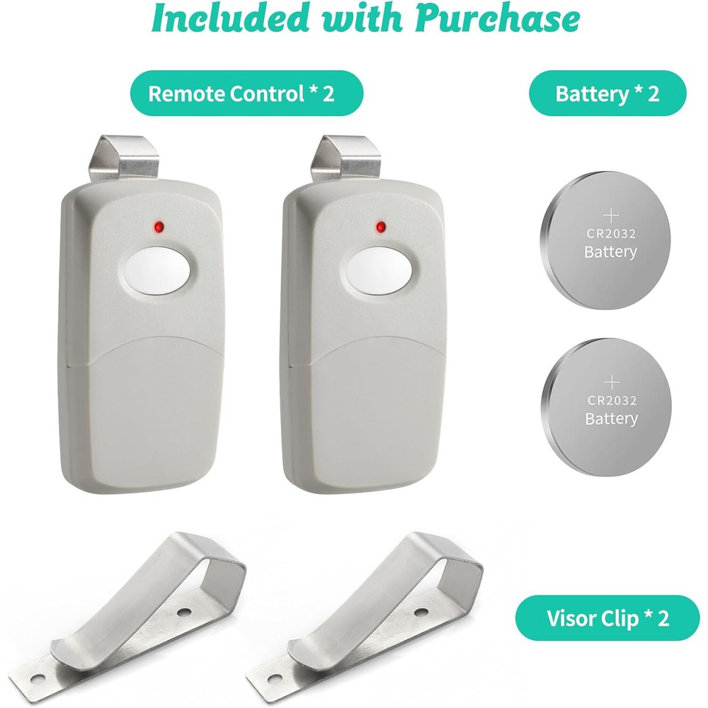 2 For Multi-Code 3089 MultiCode 308911 Linear MCS308911 Garage Gate Remote 300m