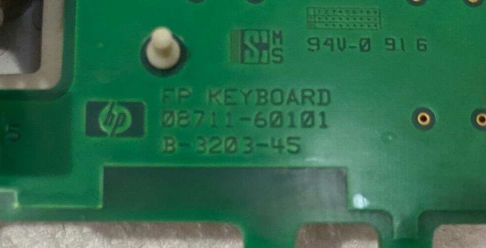 HP 08711-60101 Keyboard with keypad and potentiometer
