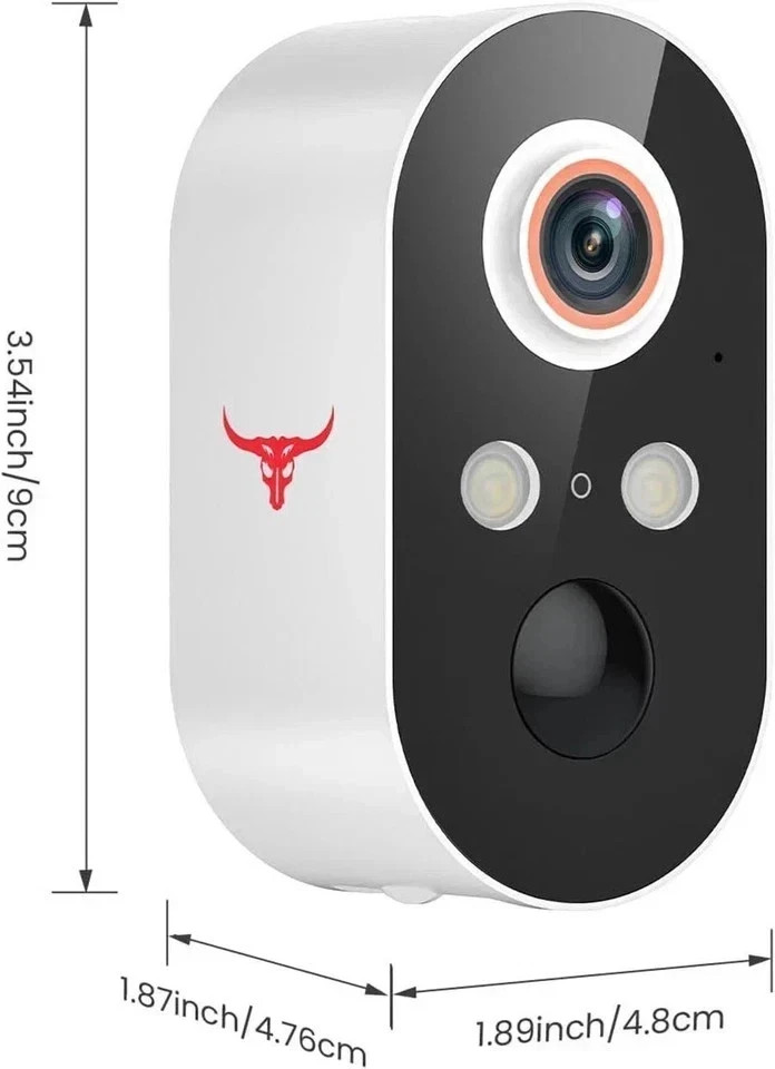 2 Pack Wireless Security Camera Smart Night Vision Outdoor 2.4G WiFi Cameras