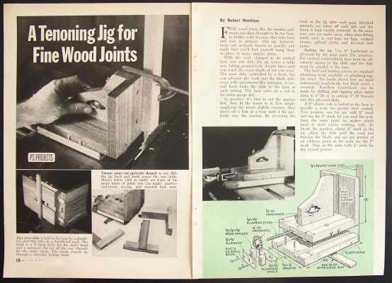 Table Saw Tenoning Jig How-To build PLANS Accurate Adjustable