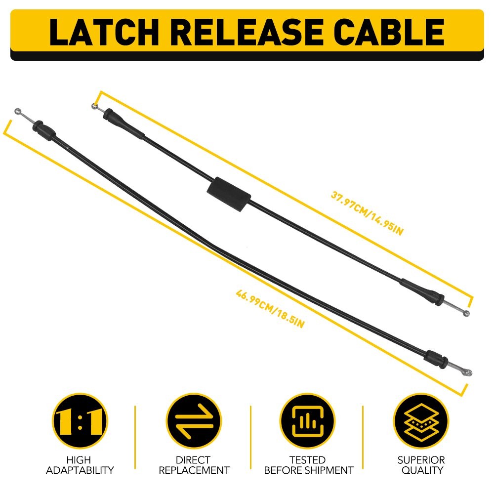 Rear Left Cargo Door Latch Release Cable for Ford E150 E250 E350 E450 1992-2009