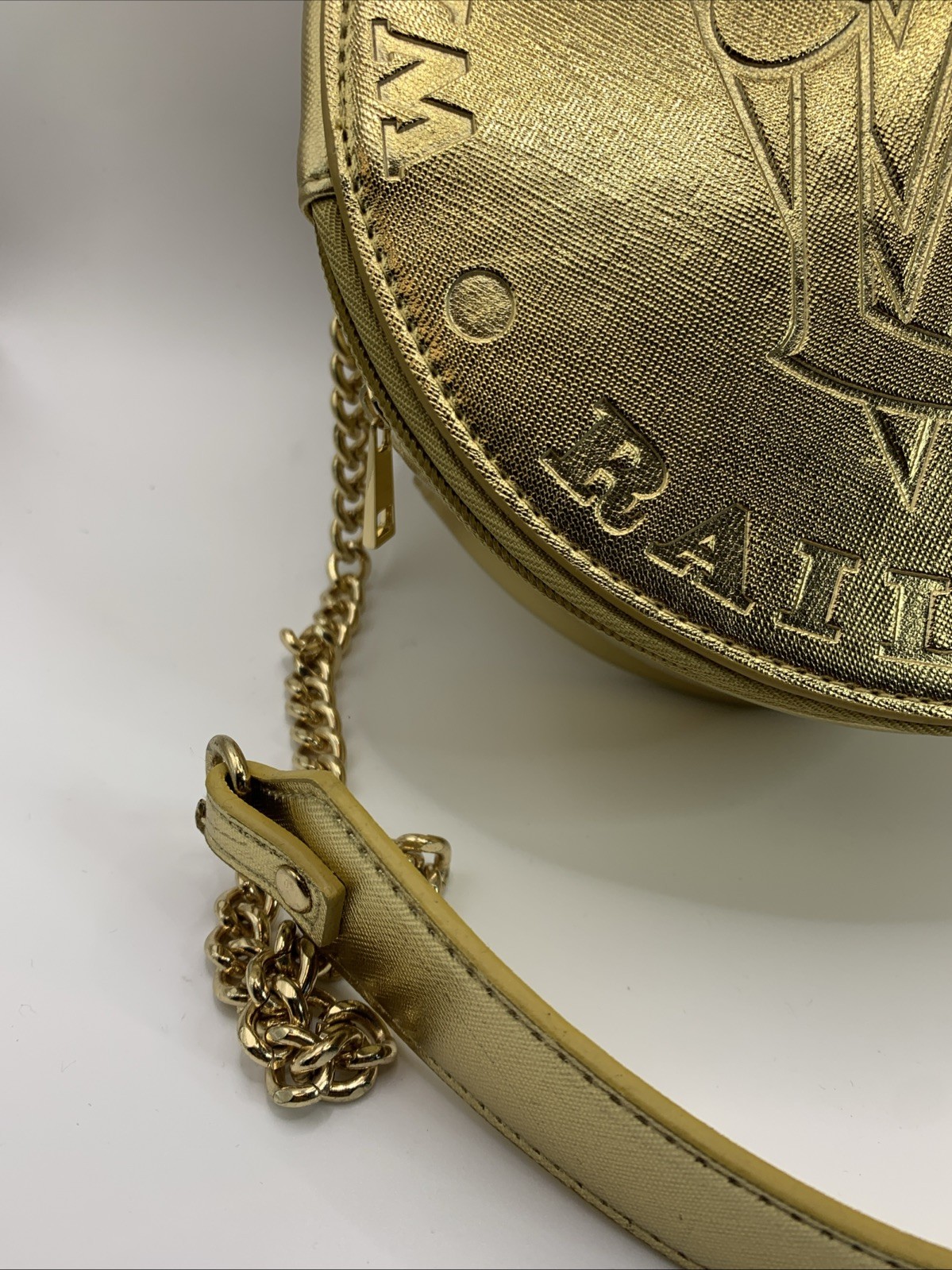 Walt Disney World Railroad Gold Crossbody Bag Disney Parks Exclusive NWT