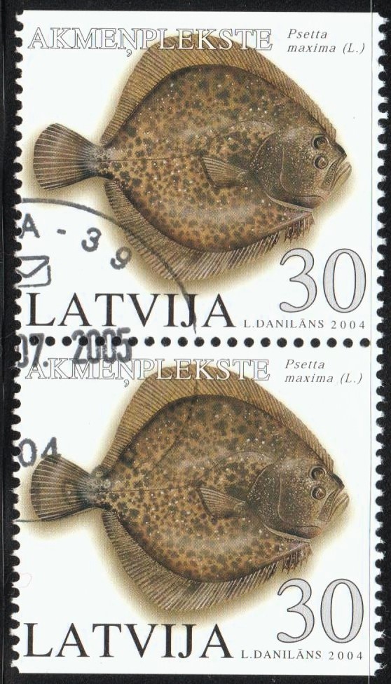 LATVIA 2004 FISH from booklet