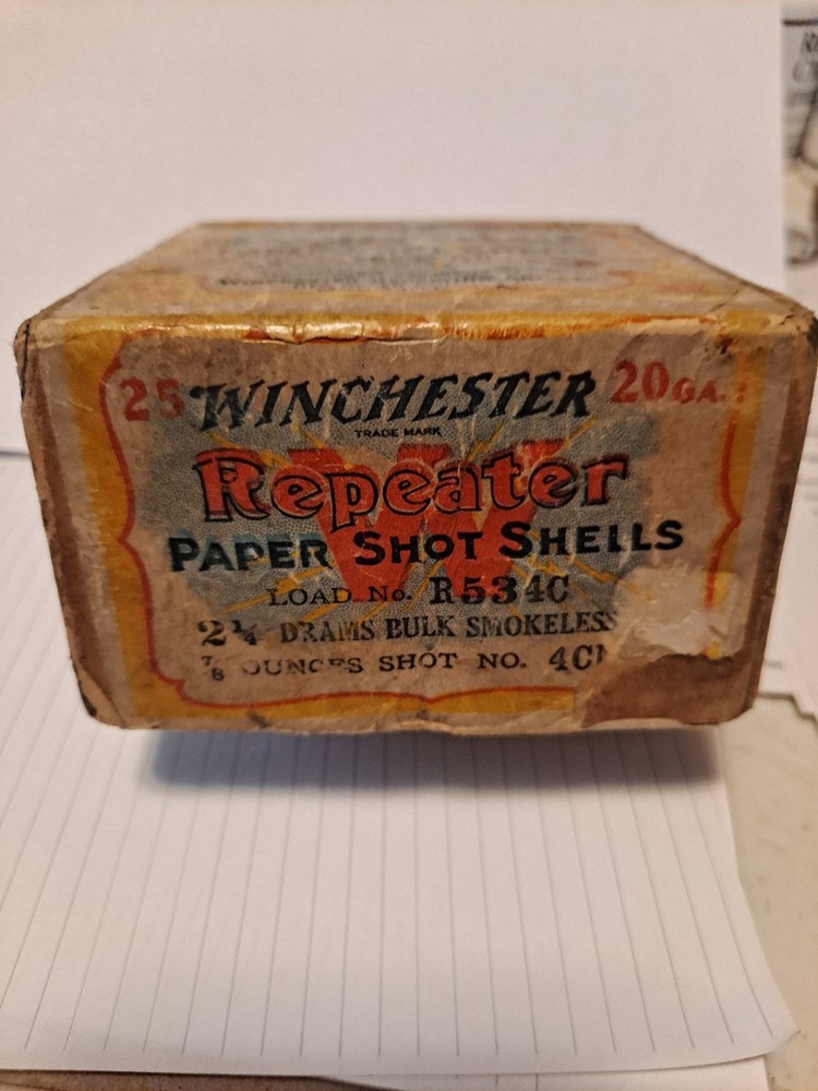 Empty 20ga. Winchester Repeater shell box