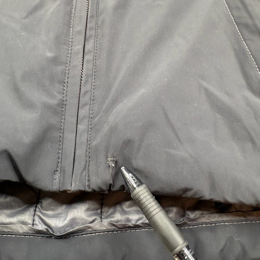 Aether Womens Black Full-Zip Hooded Insulated PrimaLoft Winter Jacket Size 1