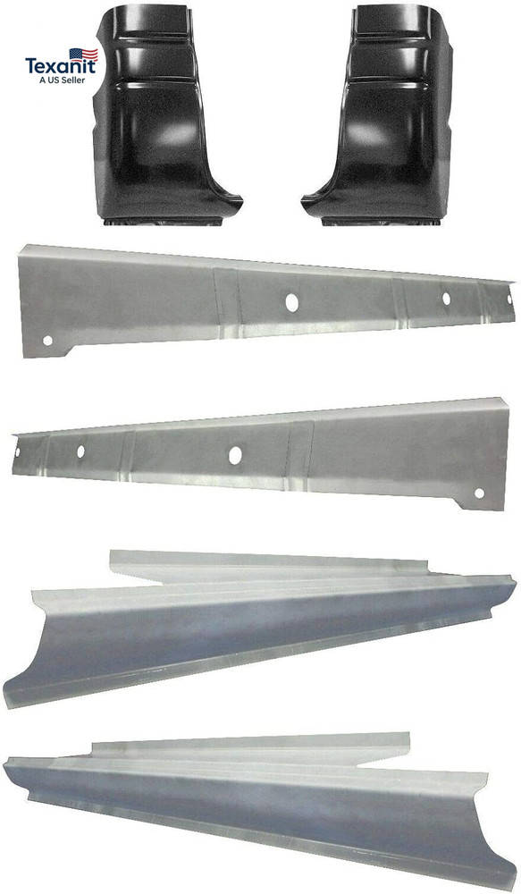 Compatible with Dodge 1994-02 Ram P/U 2Dr Inner, Outer Rocker Panels & Cab Corne