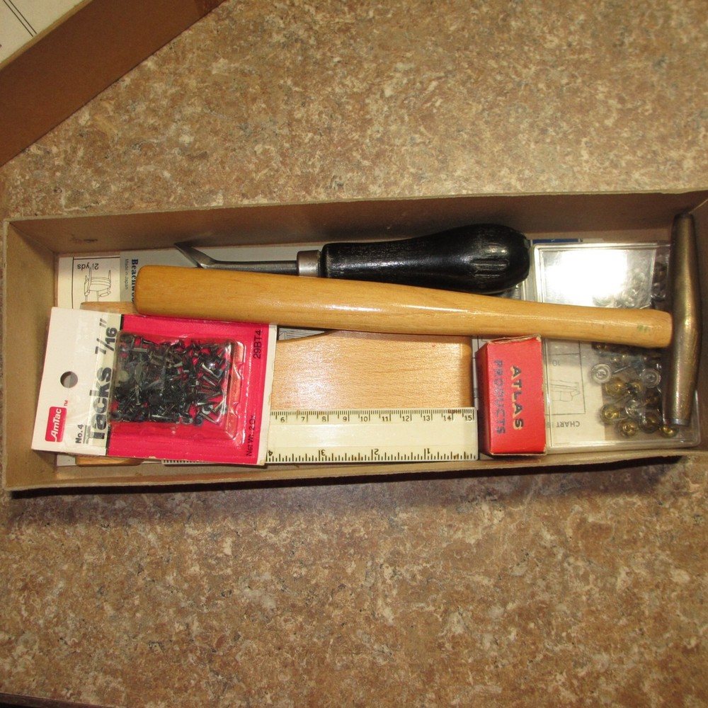 Vintage George W. Mount 'Do It Yourself' Upholstering Kit No. 0 Complete +Items