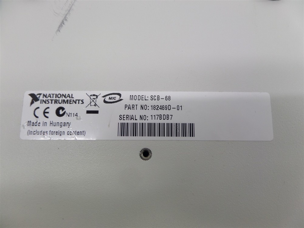 National Instruments SCB-68 Shielded Connector Block 182469D-01