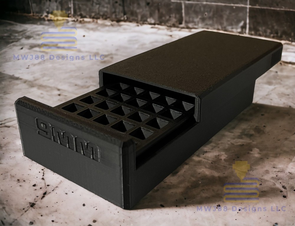 Sliding .38 Special Ammo Storage Box Case - 50rd Round - Multiple Colors!