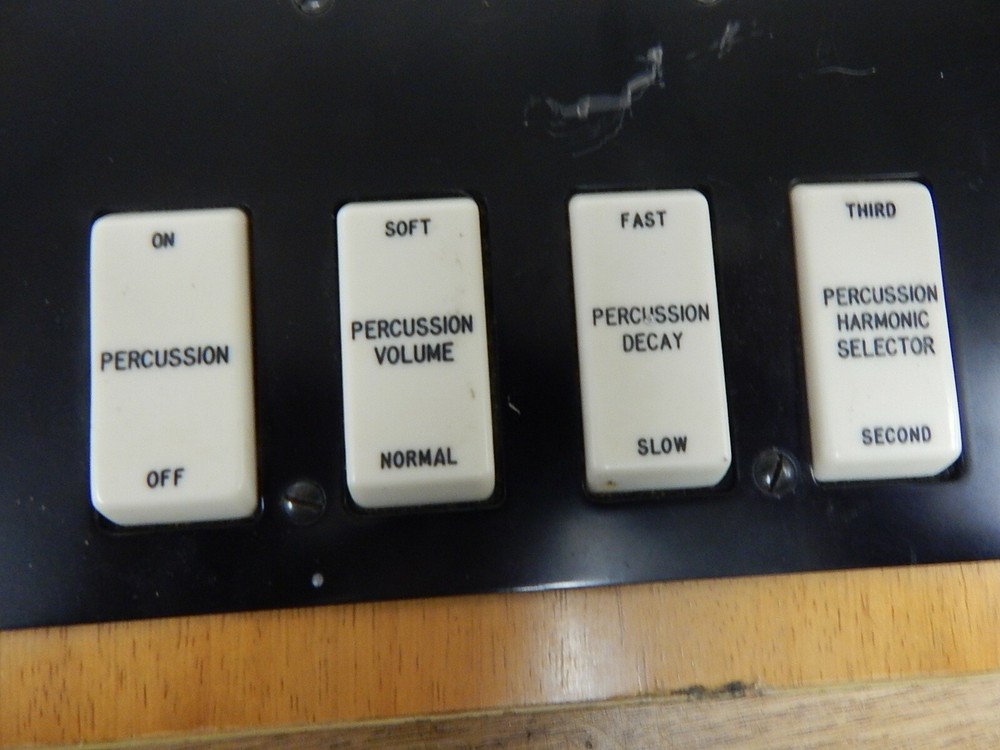 Vintage Organ Percussion Board Switch Panel *FREE SHIPPING*