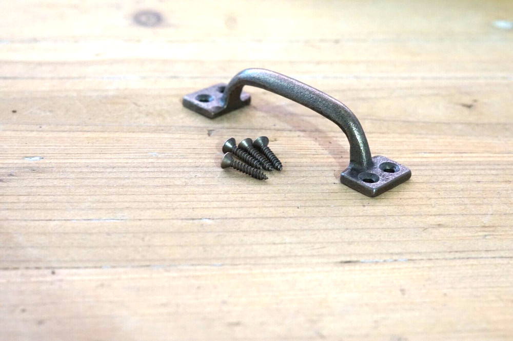10 BRASS COLOR HANDLES DRAWER PULLS 4" KITCHEN CABINET WINDOW PULL GRASP BULK