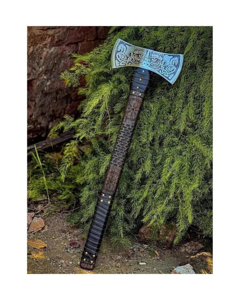 Hand-Forged Viking Axe | Double-Headed Norse Axe | Custom Battle Axe | Nordic