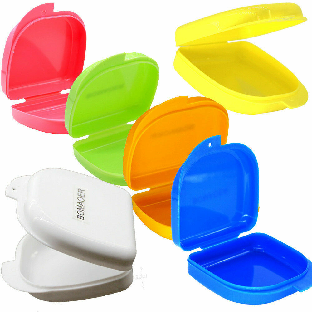 NEW Dental Orthodontic Retainer Denture Storage Case Box Mouthguard Container