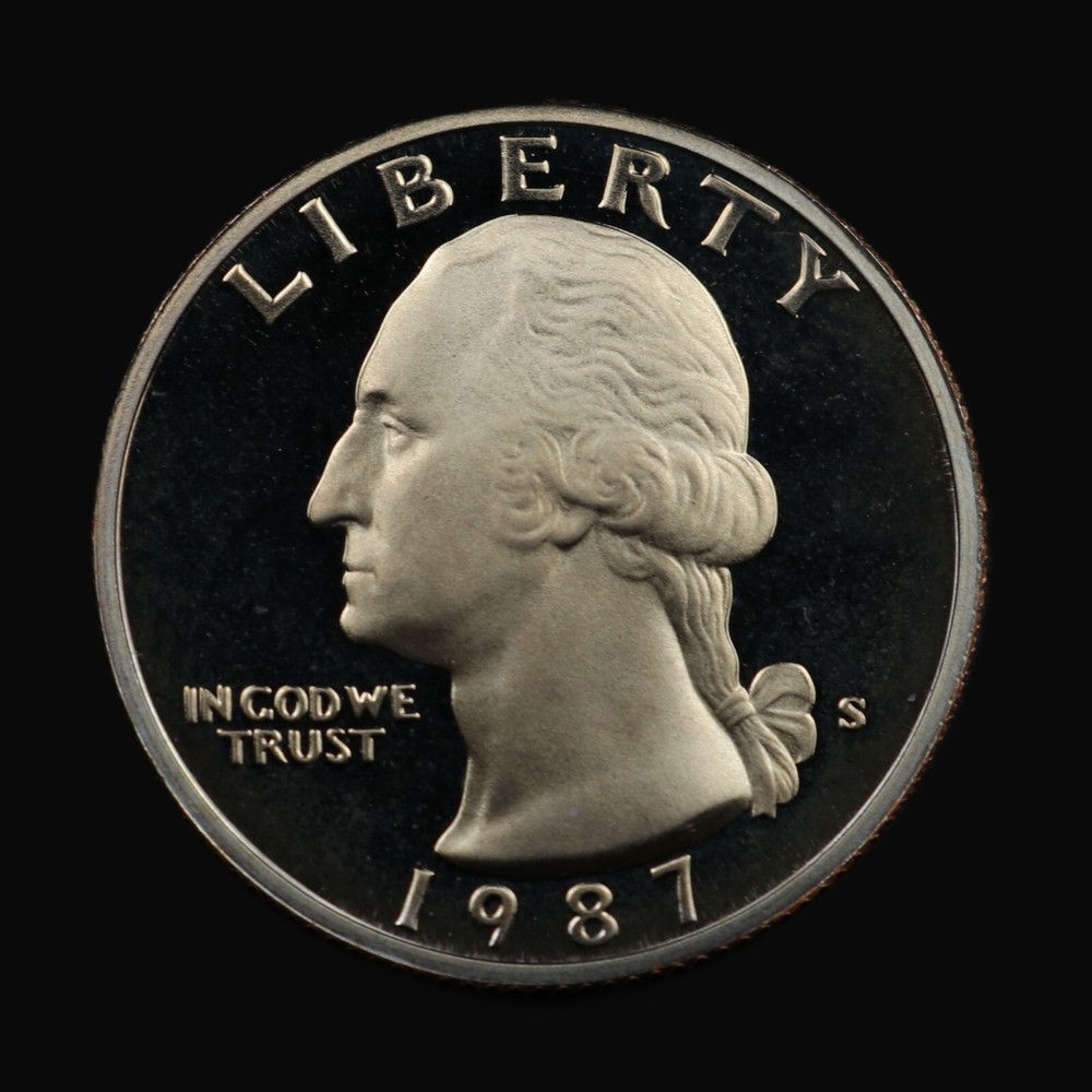 1987-S Washington DCAM Proof Quarter Superb BU