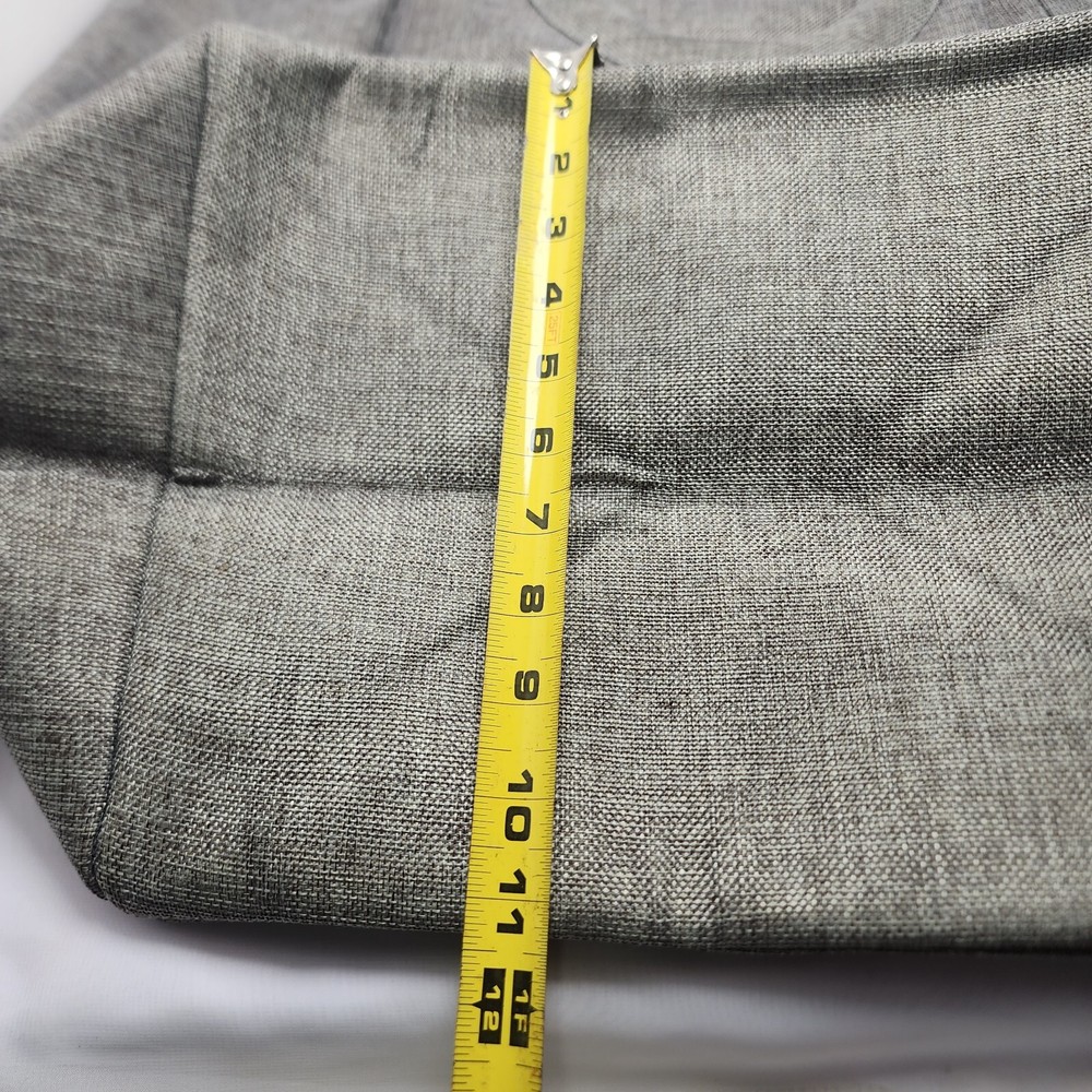 Canvas Dark Gray Double Handle Laundry Tote Divided