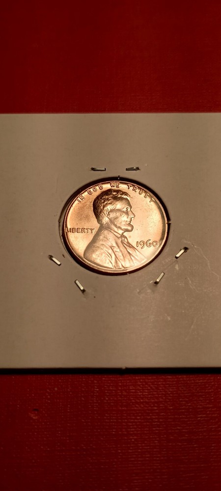 1960 BRILLIANT LINCOLN CENT penny Large Date Rd Red MINT