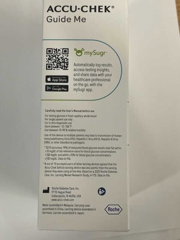 Accu-Chek Blood Glucose Monitoring System - Black Exp 11/01/2027 NEW