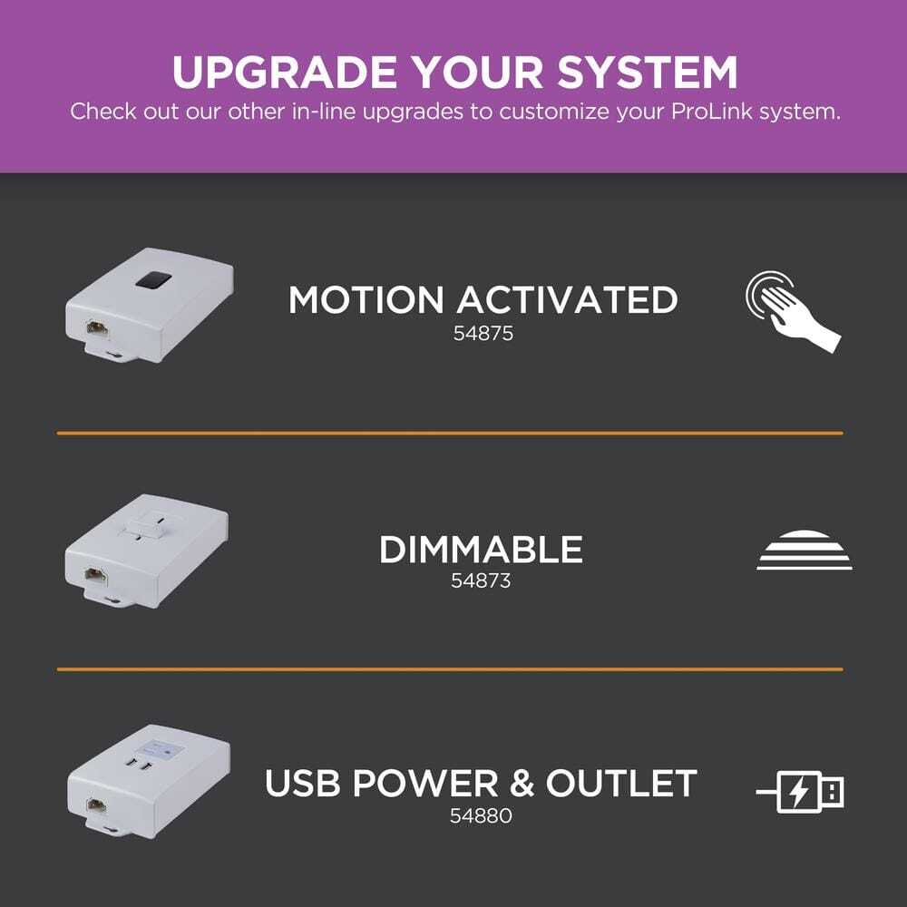 ULTRA PROGRADE ProLink In-Line Switch w/ Remote Control for Under Cabinet Lights