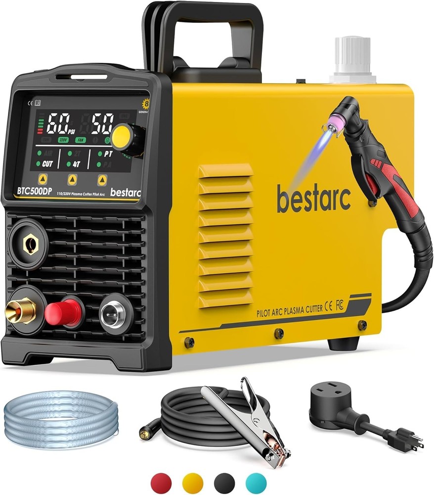 bestarc Pilot Arc Plasma Cutter, [LED Display][Air Sensor] 50A Plasma Cutter