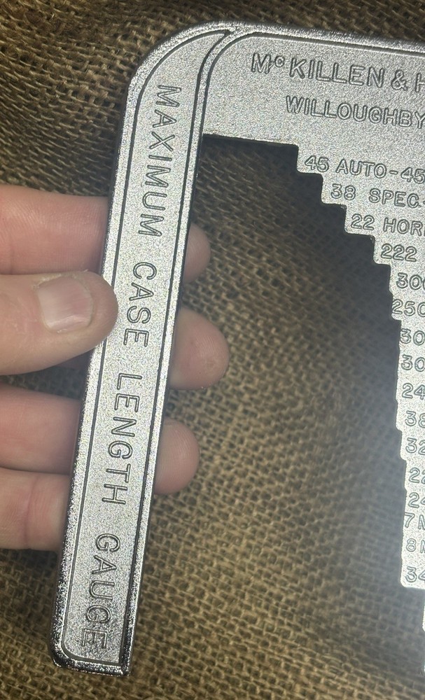 Max Case Length Gauge McMillan&Heyer Inc 30C