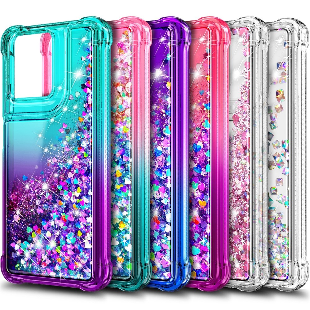 For Motorola Moto g 2026 Glitter Phone Case + Lanyard + Screen Protector