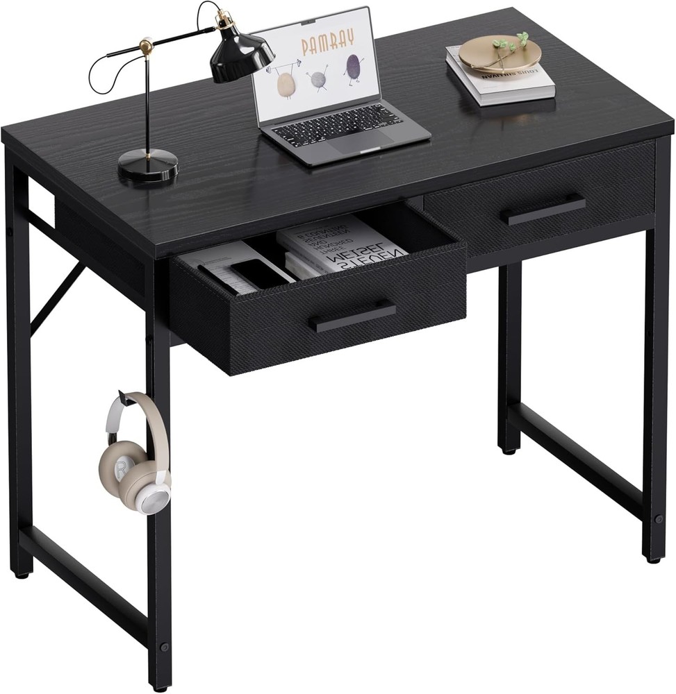 47 Inch Small Computer Desk W/ 3 Drawers Bedroom Study Writing Home Office Table