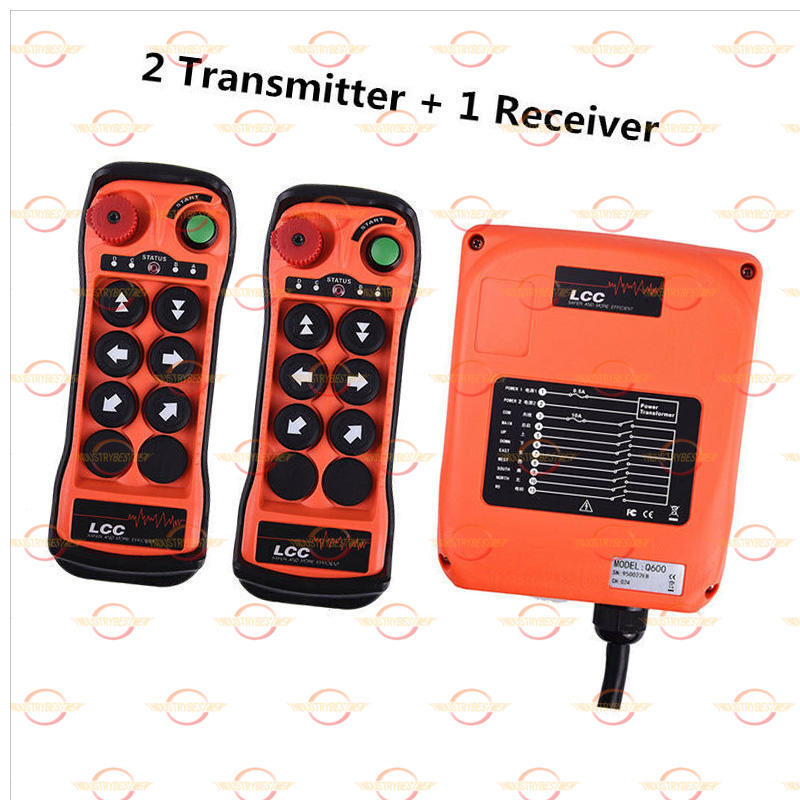 LCC Q600 single Hoist Crane Industrial Wireless Remote 2 Transmitter&1 Receiver