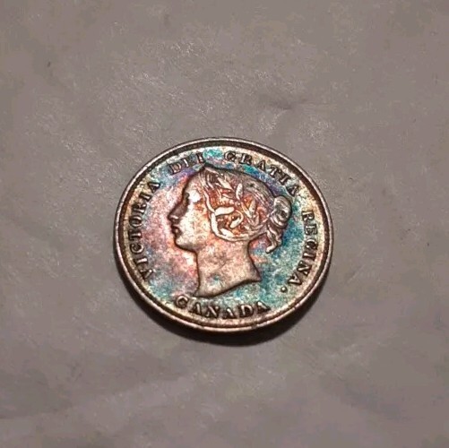 1893 Canada 5 Cents Beautifully Toned Good Condition