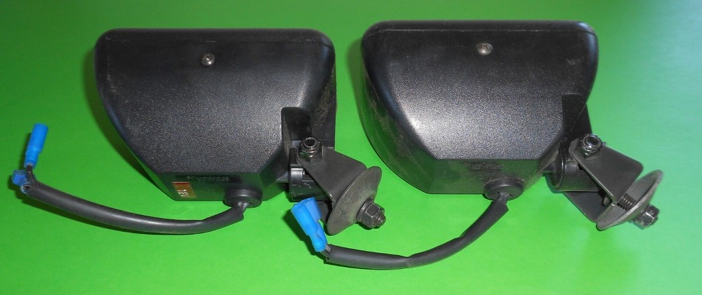Vintage J.W. SPEAKER Rectangular LIGHTS 12 volt Rare End Mounts