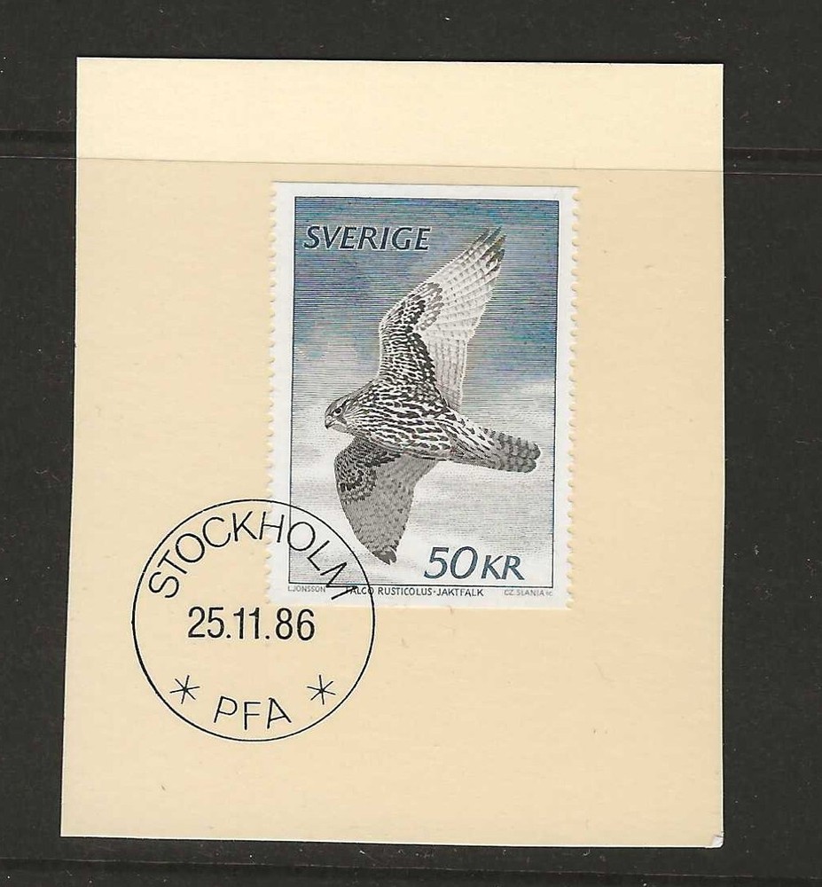 Sweden 1981 birds gyrfalcon used (a600b)